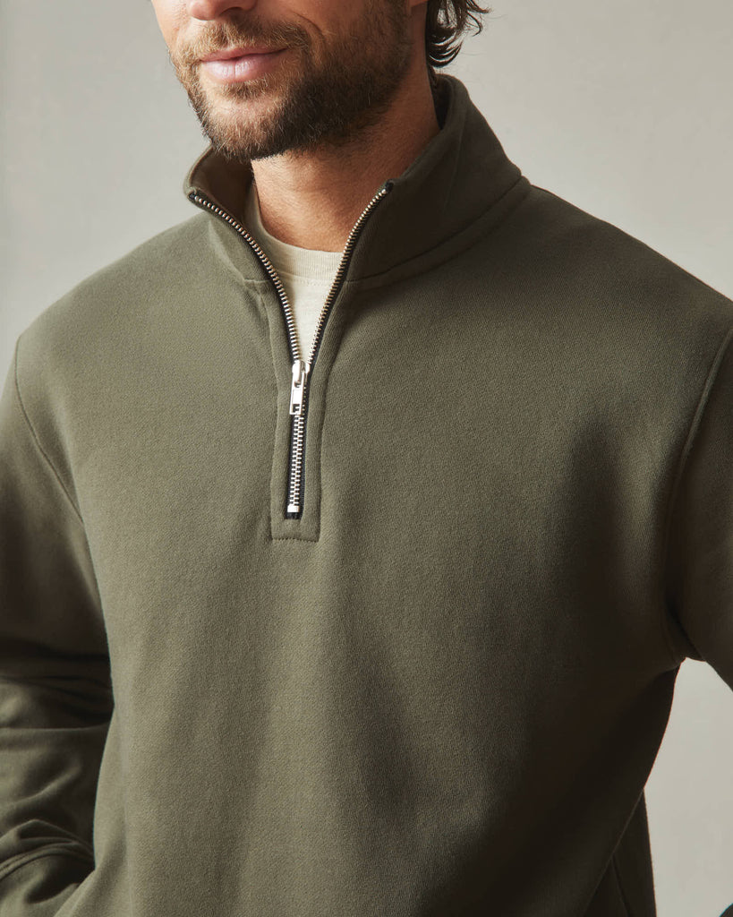 Men's Carolina Quarter Zip - Deep Olive