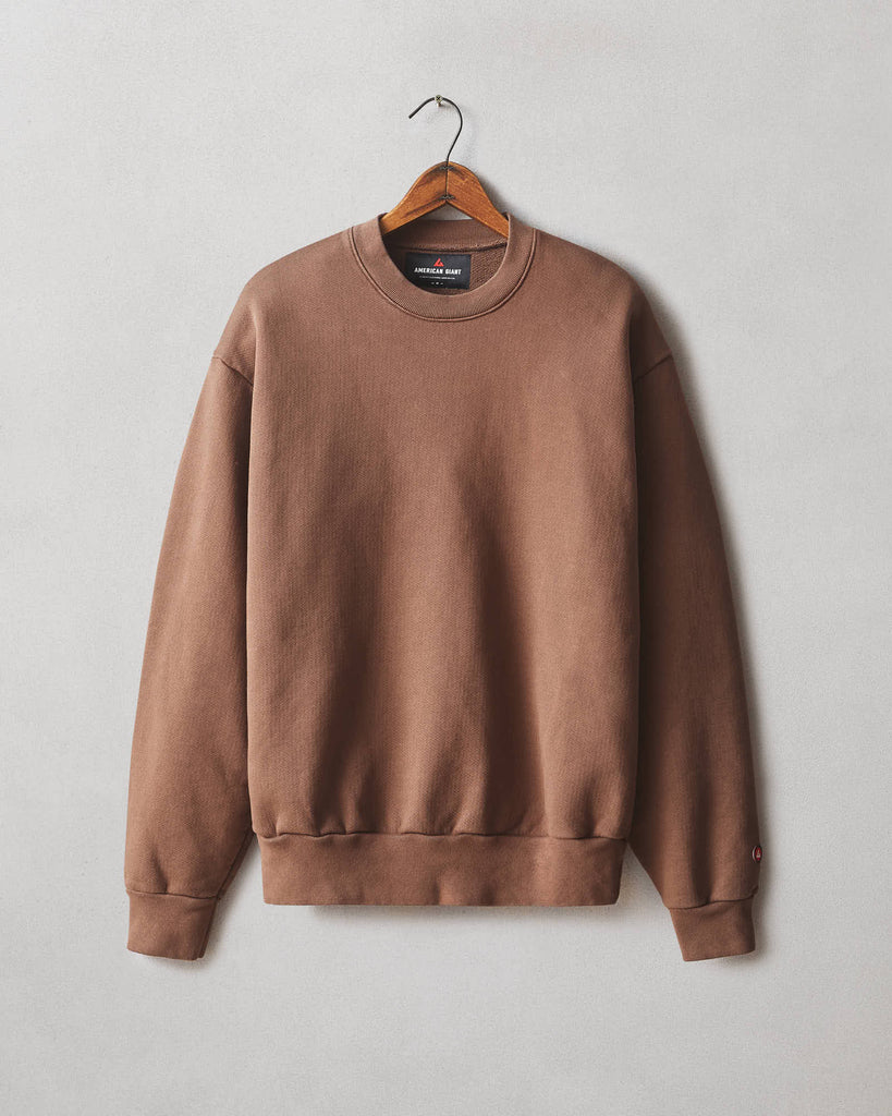 Oversized brown sweatshirt online