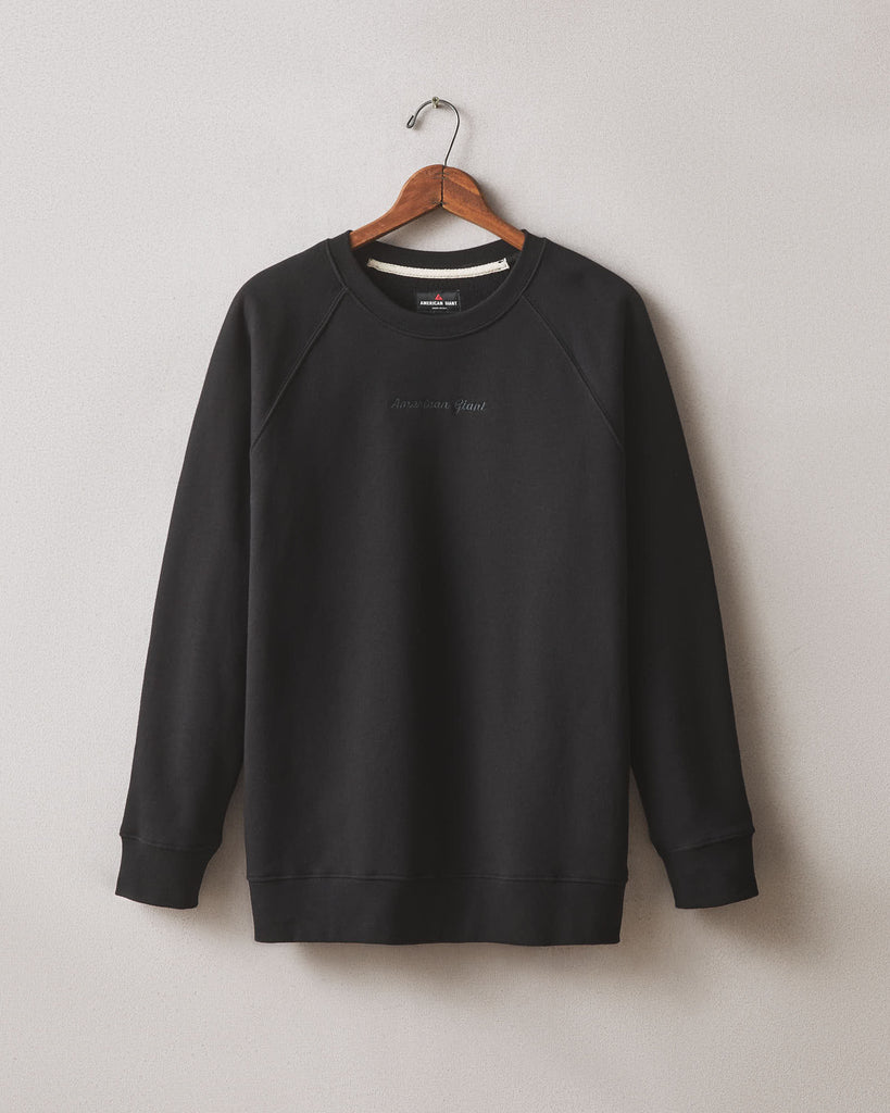 Men's Midweight Crewneck - Black