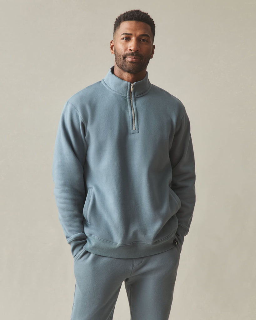 Men's Midweight Half Zip - Stormy Weather