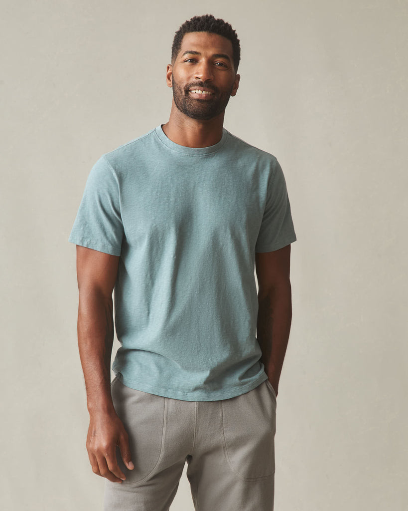 Light weight Slub Crew main image 1