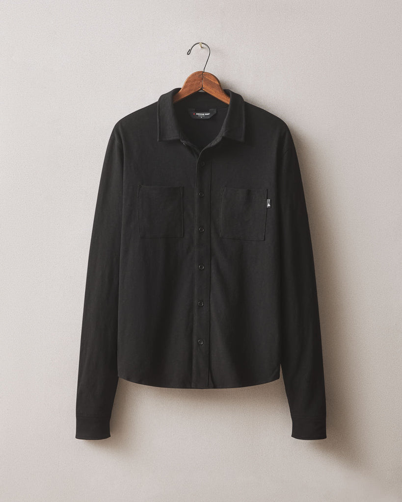 Men's Premium Slub Button Up Long Sleeve - Black XXL Men's Premium Slub Button Up Long Sleeve - Black XXL