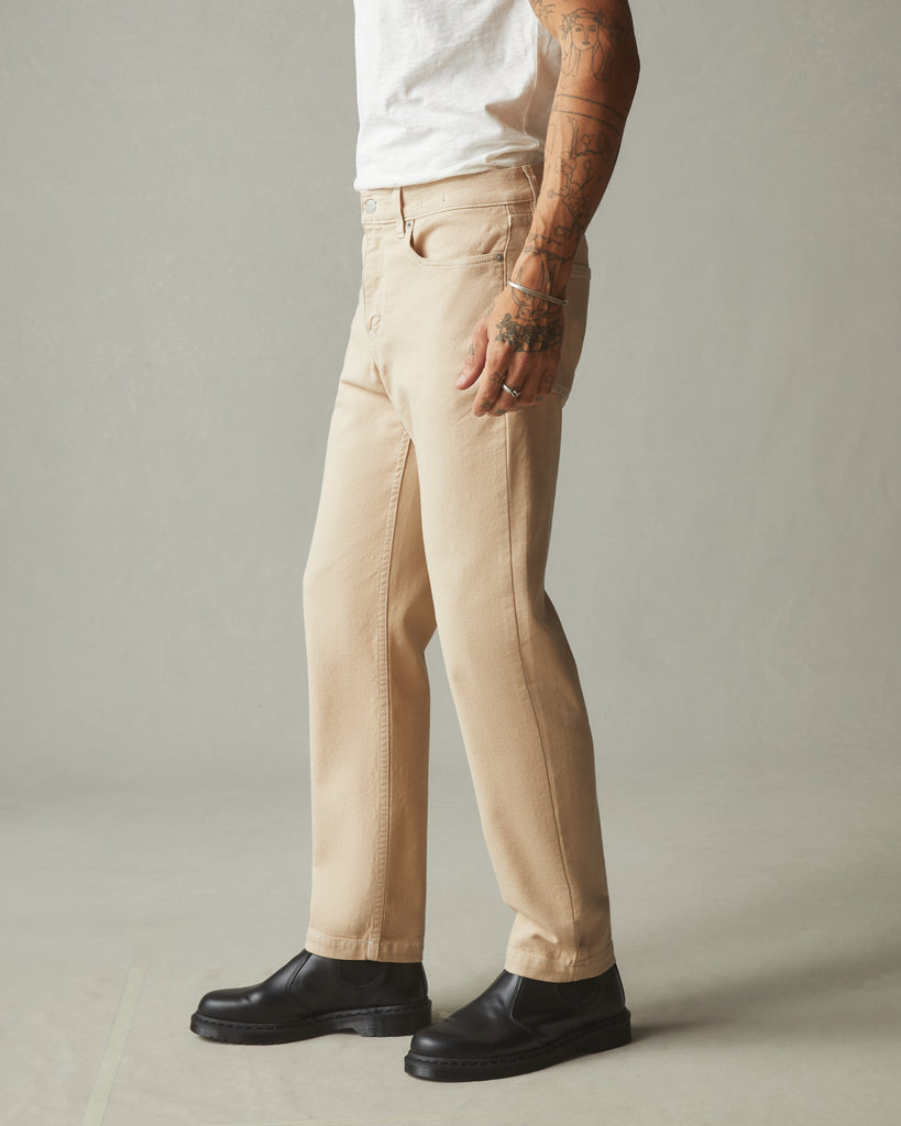 Men's Roughneck Pant Straight Contrast Stitch - Toasted Sesame