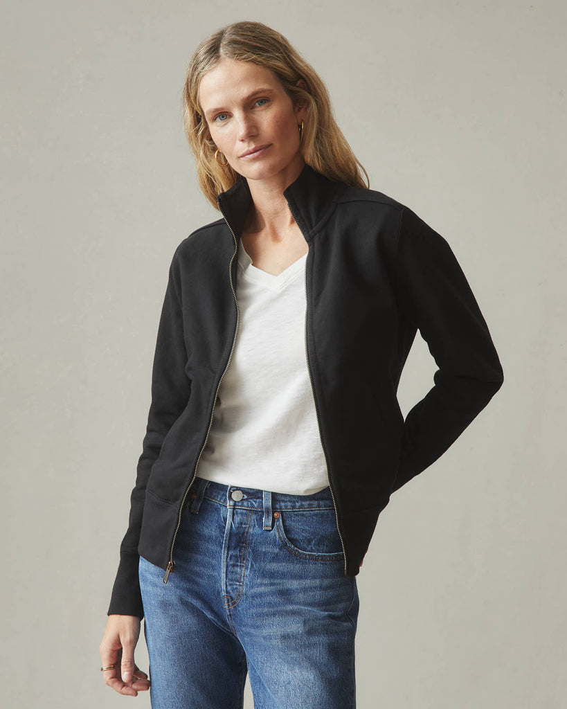 Women's Moto Full Zip - Black