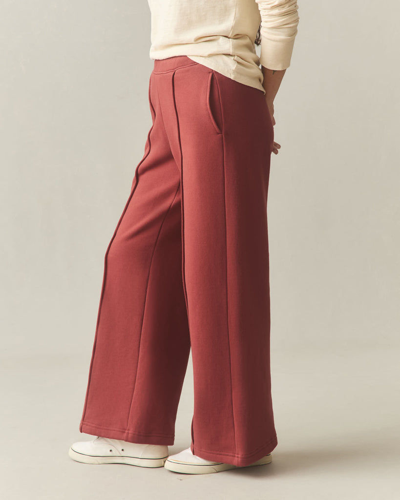 Women's Pintuck Flare Pant - Spiced Apple