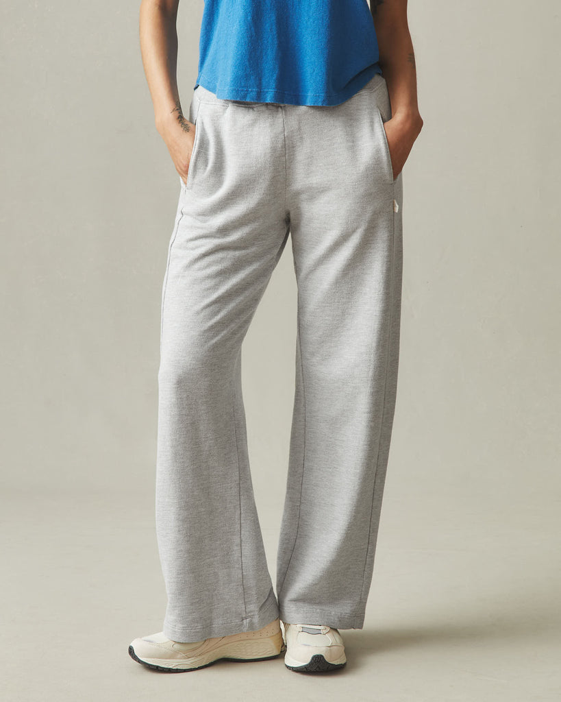 Women's French Terry Straight Sweatpant - Ash Heather