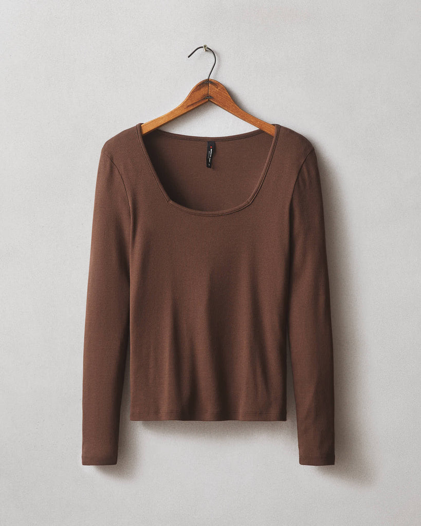 ★andar★ Air Expert Shirring Square Neck Long Sleeve Square Neck Long Sleeve Top – DISS&MISS