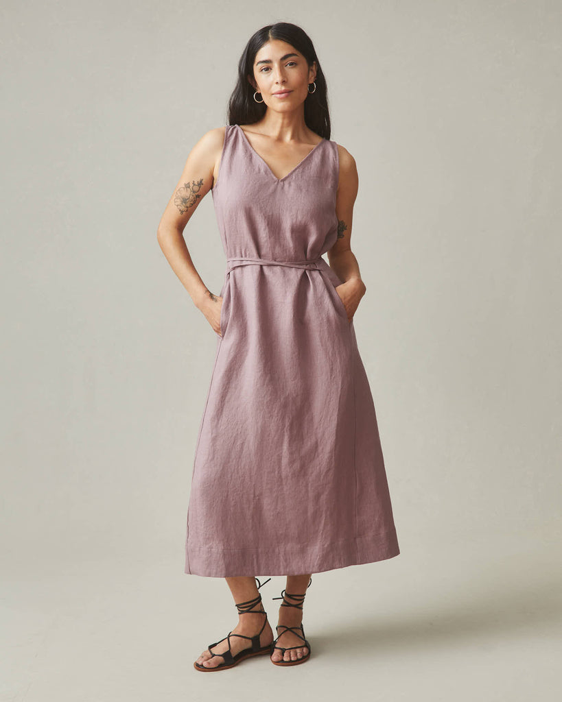 Women's Linen Tie Dress