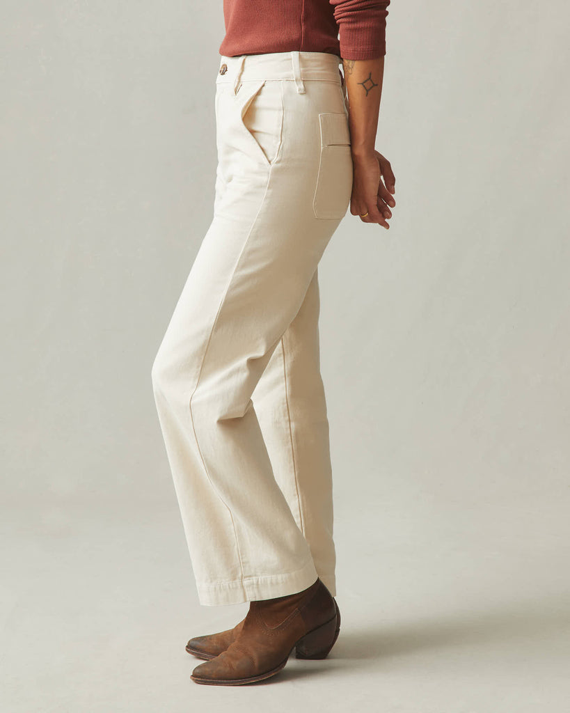 Women's Wide Leg Pant - Creme Brulee