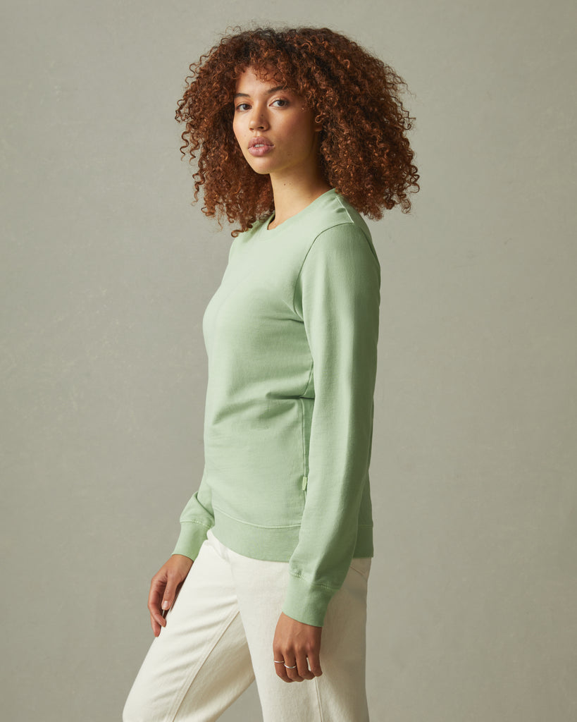 Women's French Terry Crew Sweatshirt - Forest Shade