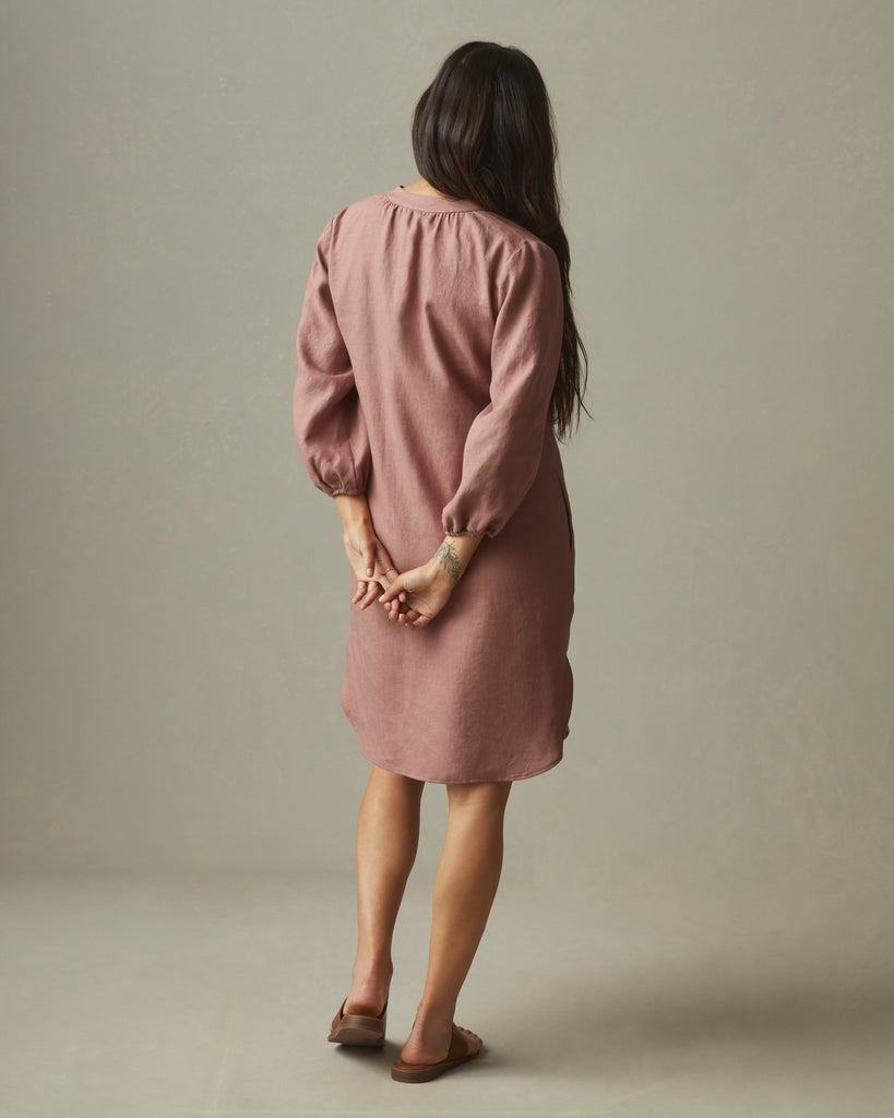 chinese dress ladies Women's Linen Tunic Dress