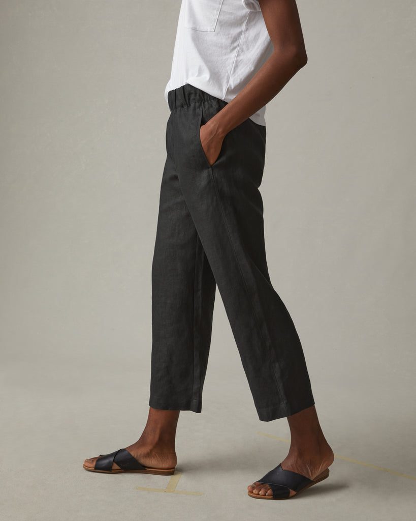 Ameri（アメリ）の「MILA LINEN LIKE TAPERED PANTS（スラックス）」 - WEAR