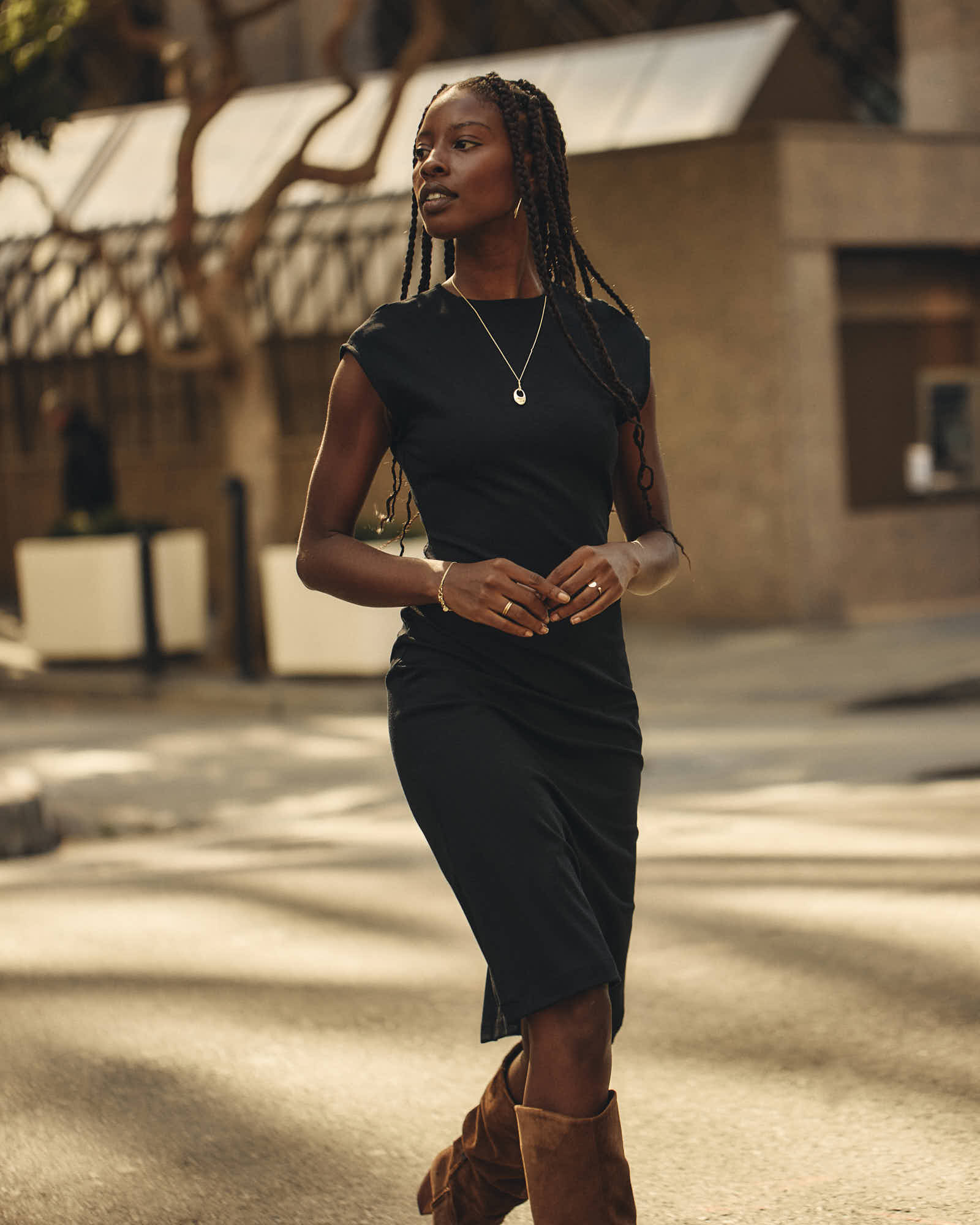 Ponte Dress Black