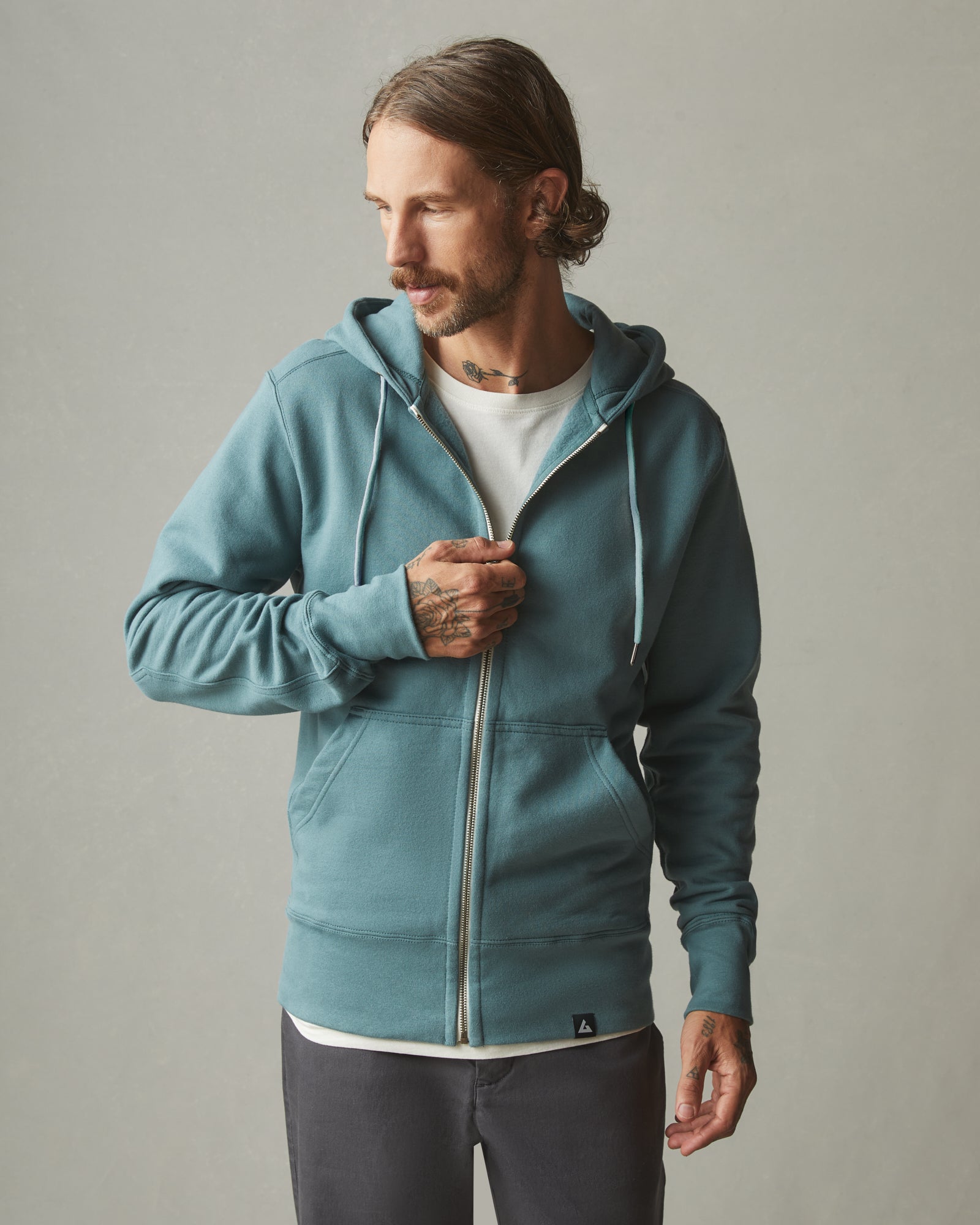 Classic Full Zip - Sea Green