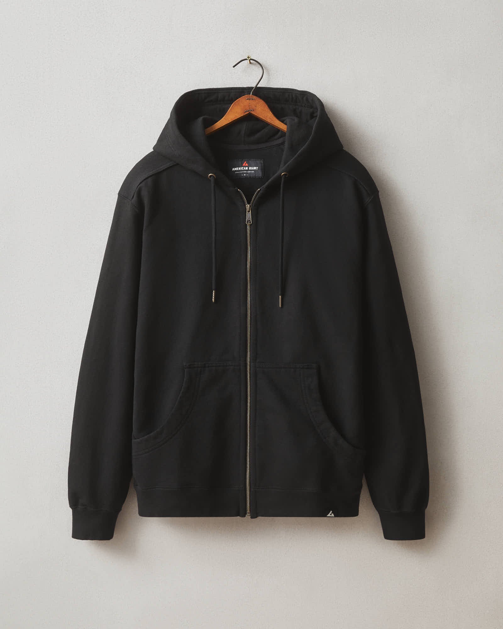 XXL Relaxed Classic Full Zip - Black by American Giant - Made in The USA