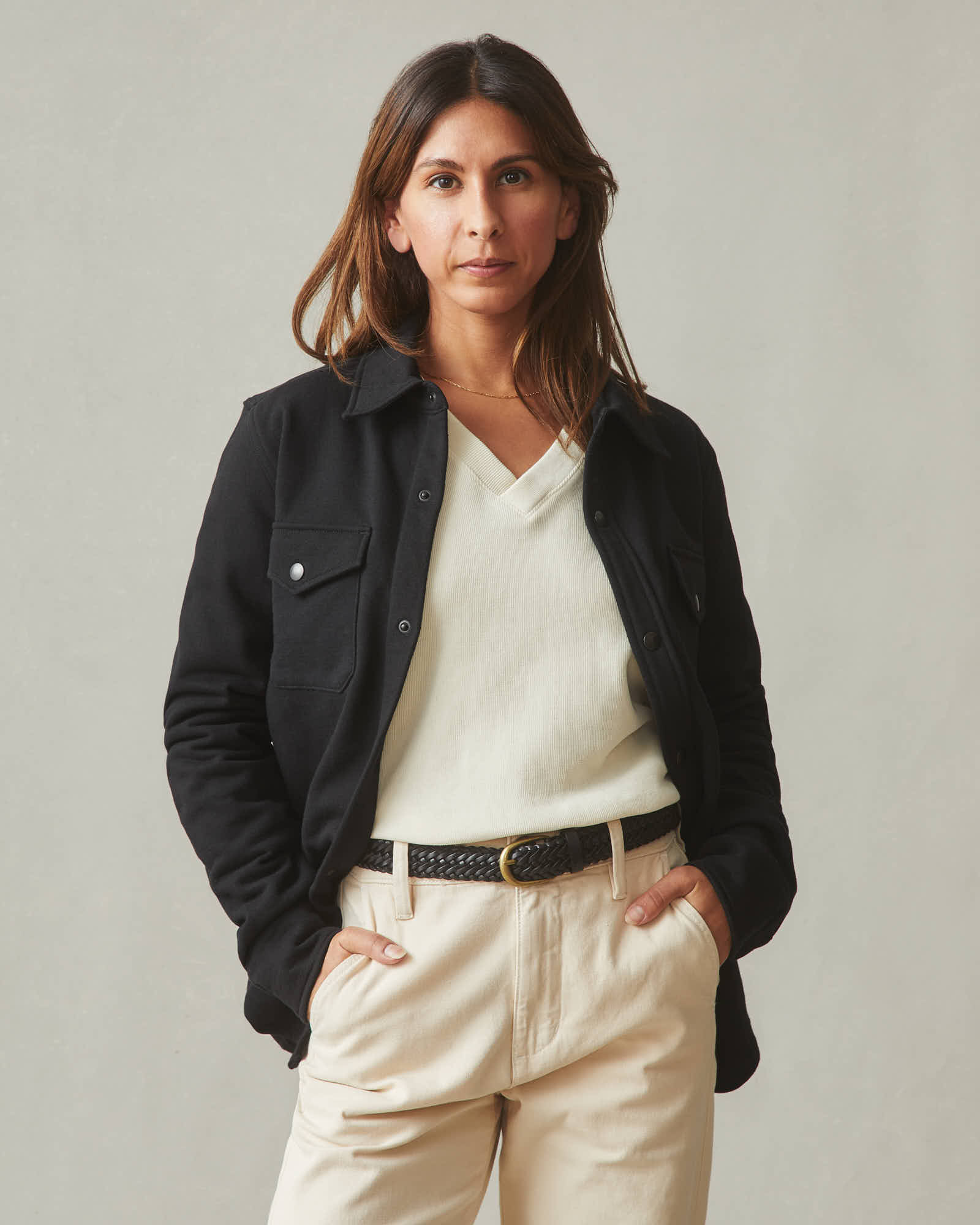Ogl Wool Sheer Shoulder Long Sleeve Brami Top – OGLmove