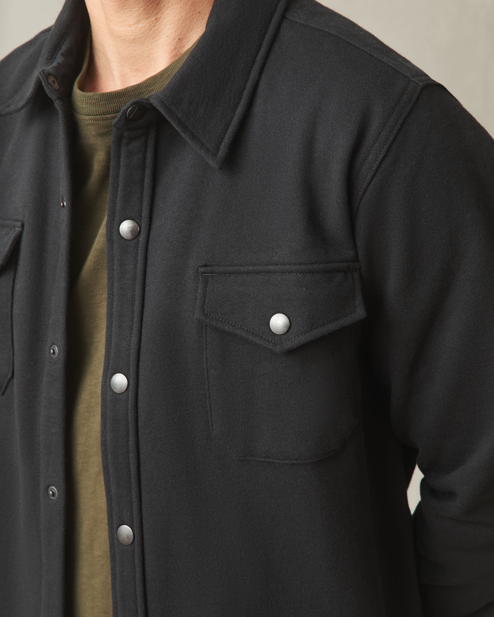 Unisex Redwood Fleece Overshirt - Black