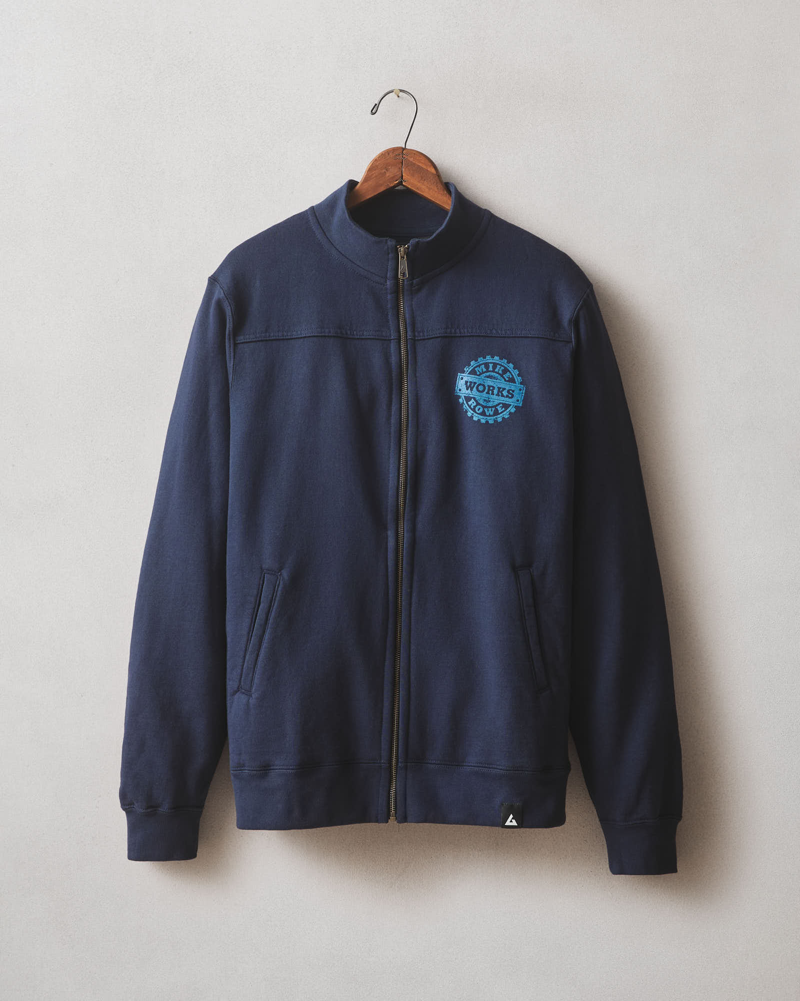 Men's Moto Full Zip Mike Rowe - Oxford Blue