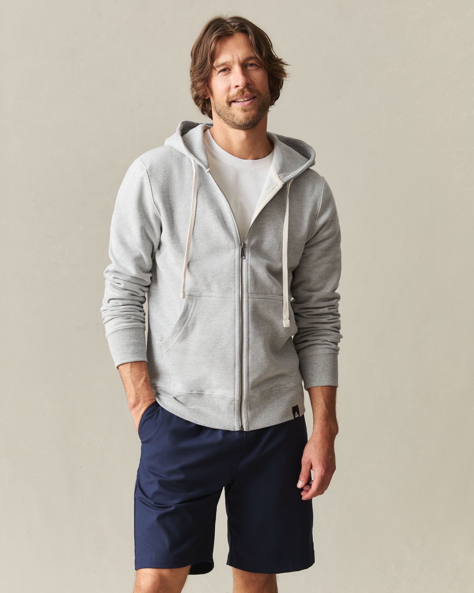 Men's Midweight Full Zip - Athletic Heather Men's Midweight Full Zip - Athletic Heather
