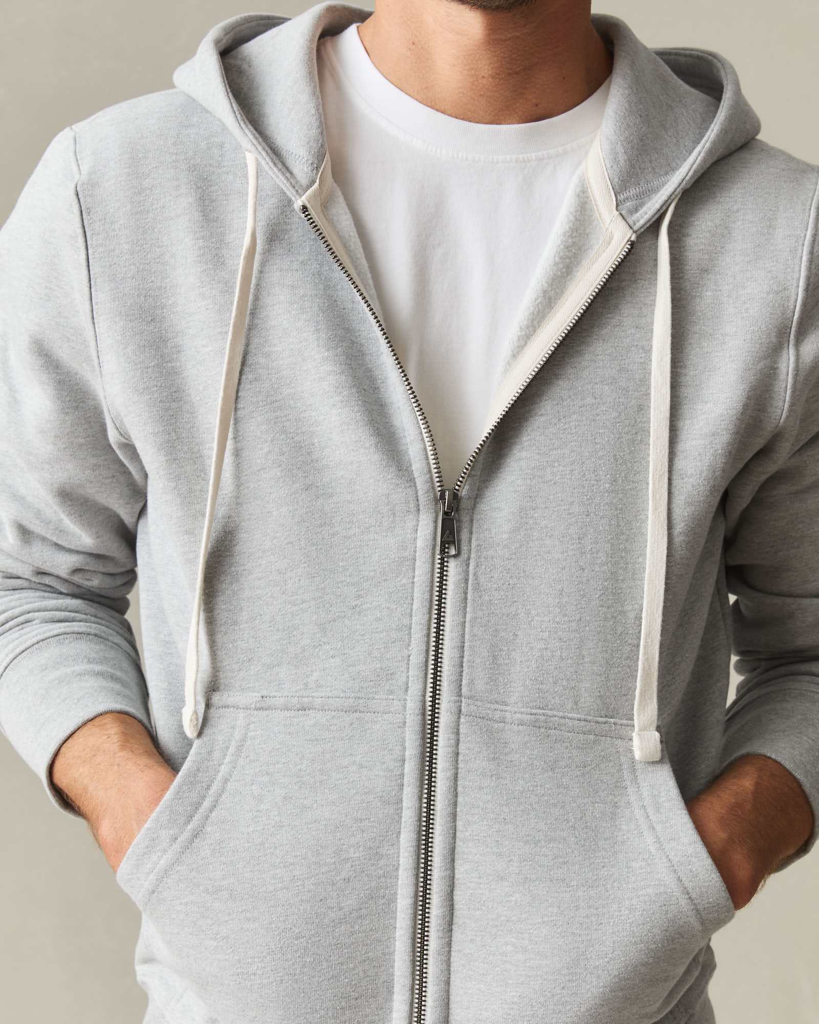Men's Midweight Full Zip - Athletic Heather