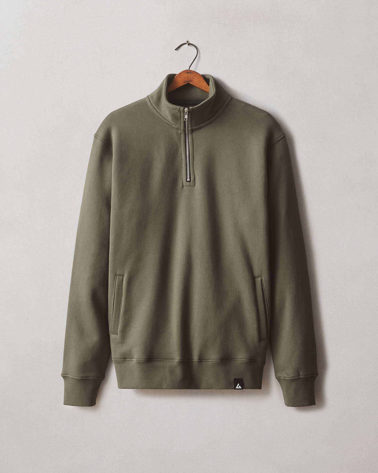 アメカジ Men's Carolina Quarter Zip - Deep Olive
