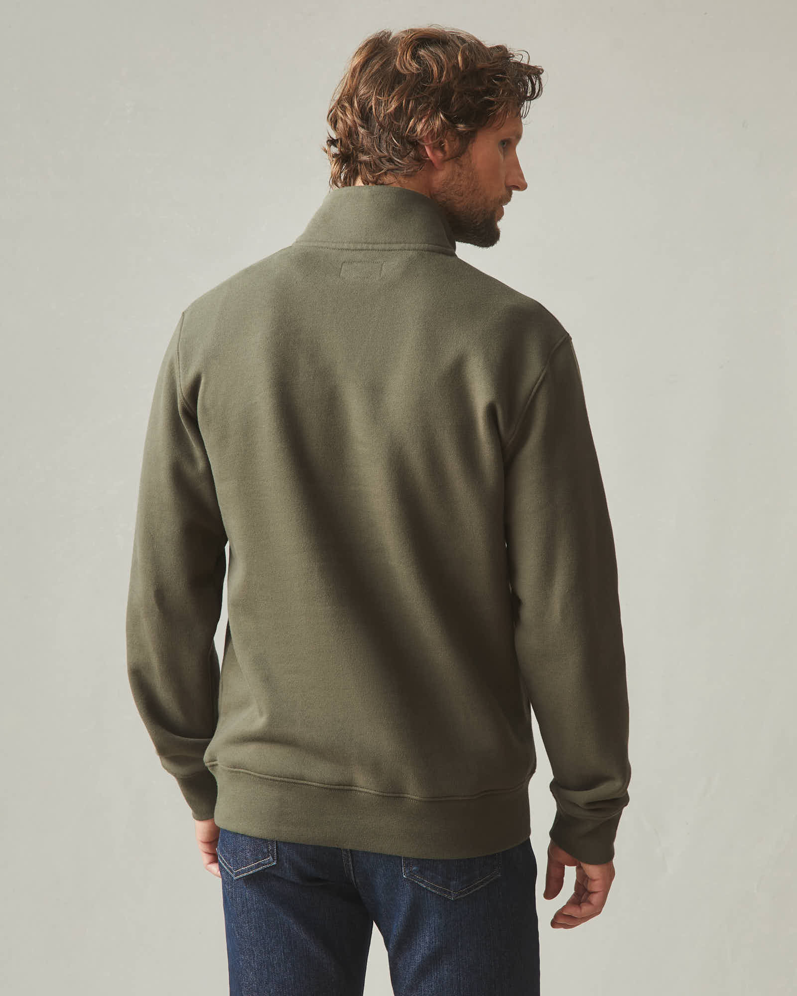 Men's Carolina Quarter Zip - Deep Olive