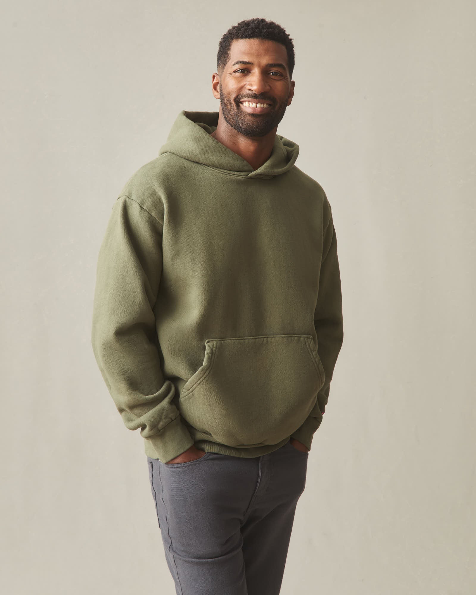 Unisex American Vintage Pullover - Deep Olive