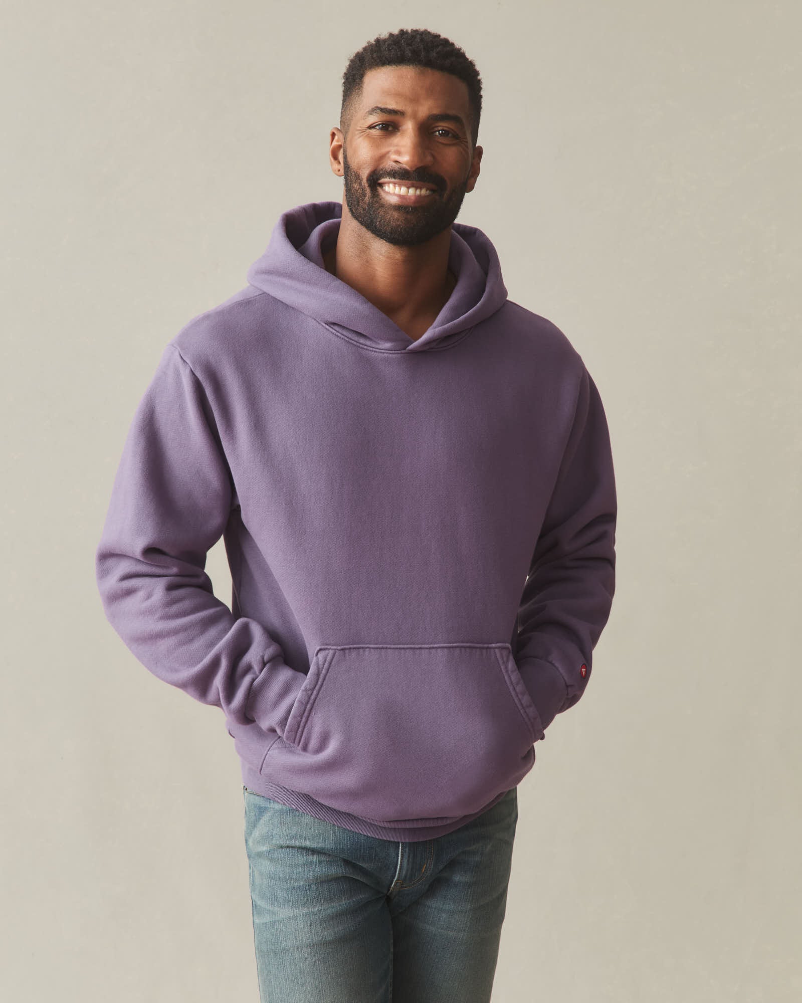 Deuxieme Classe AMERICANA BIGスリーブ SWEAT Unisex American Vintage Pullover - Washed Navy Cosmos