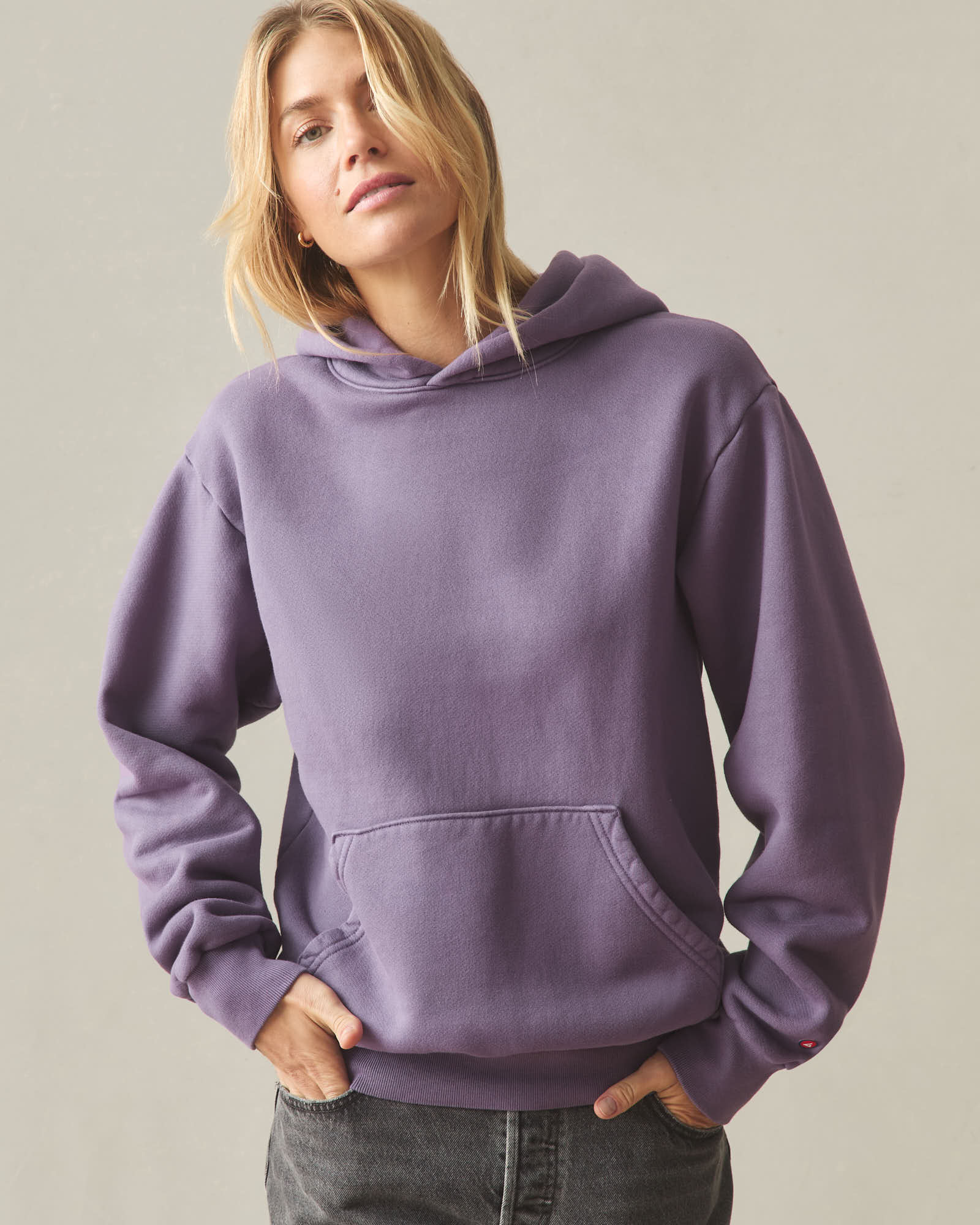 Deuxieme Classe AMERICANA BIGスリーブ SWEAT Men's Relaxed Classic Full Zip - Lava Smoke