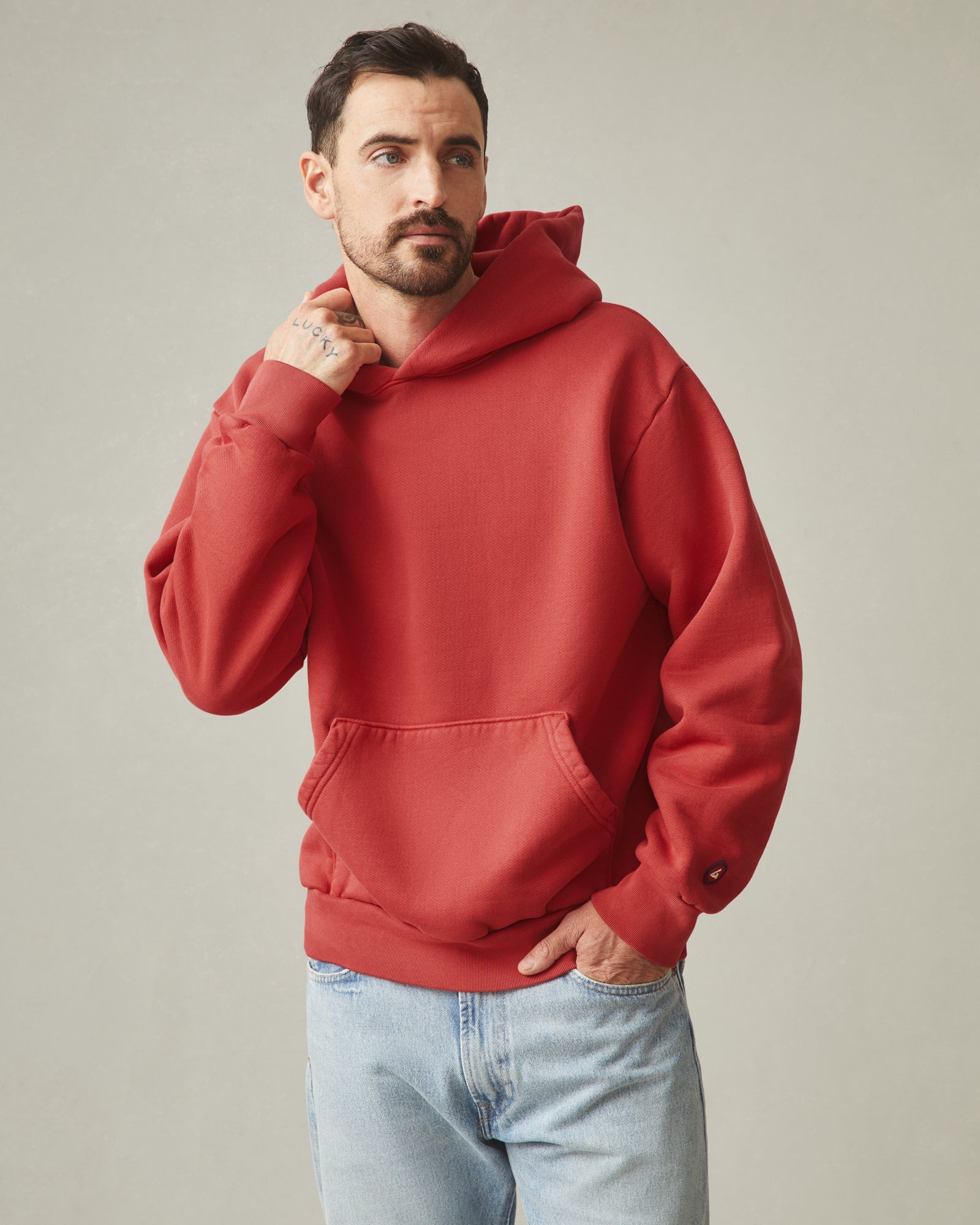 Vintage red hoodie sale