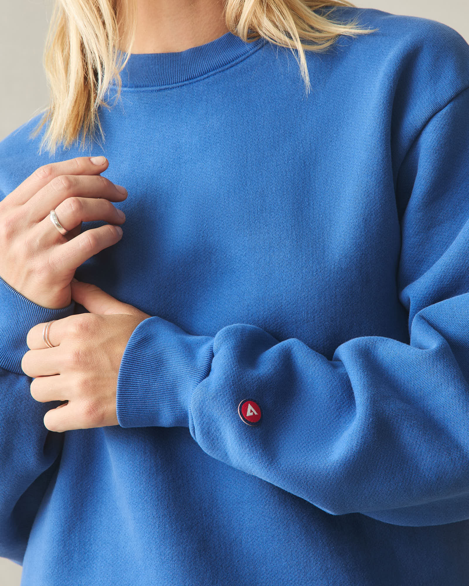 スウェット・トレーナー ORIGINAL VINTAGE STYLE TWO 114 BLU Sweatshirts Blue Unisex American Vintage Crew Sweatshirt - Blue Quartz