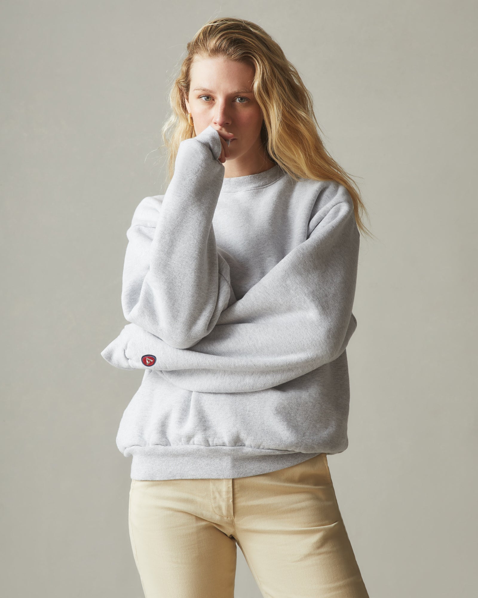Vintage grey crew neck cheap