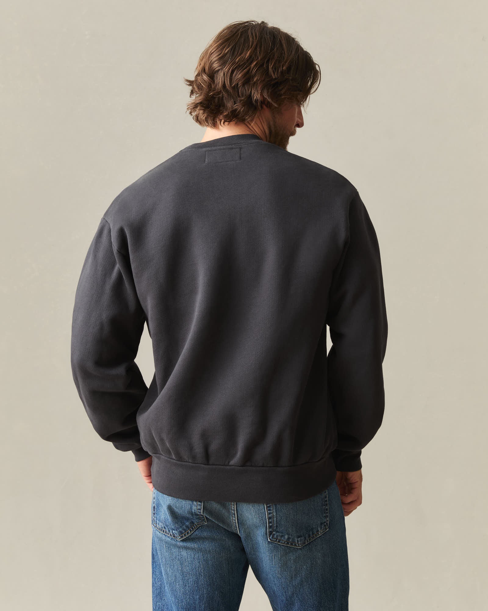 Unisex American Vintage Crew Sweatshirt - Washed Black