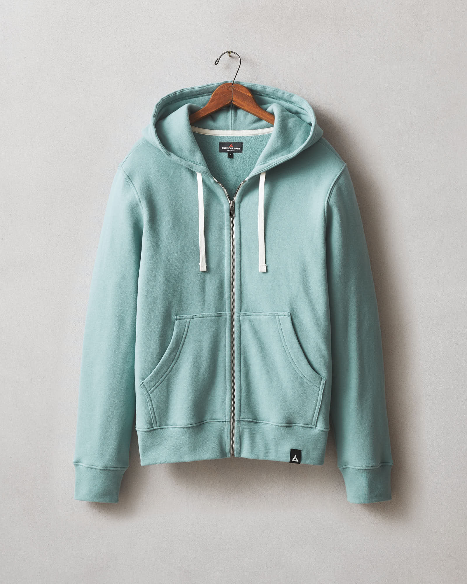 Men's Midweight Full Zip Blue Mineral