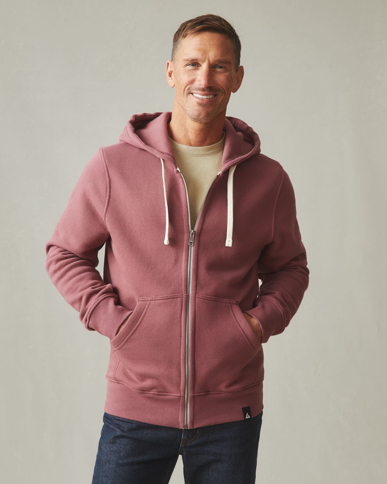 Men's Midweight Full Zip - Wild Ginger