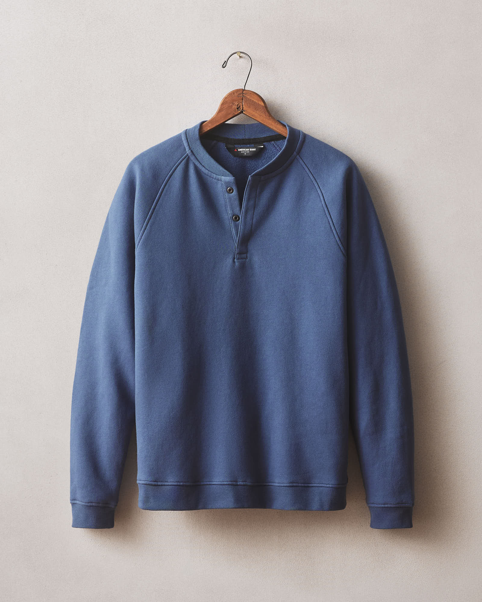Men's Midweight Snap Henley - Dark Denim