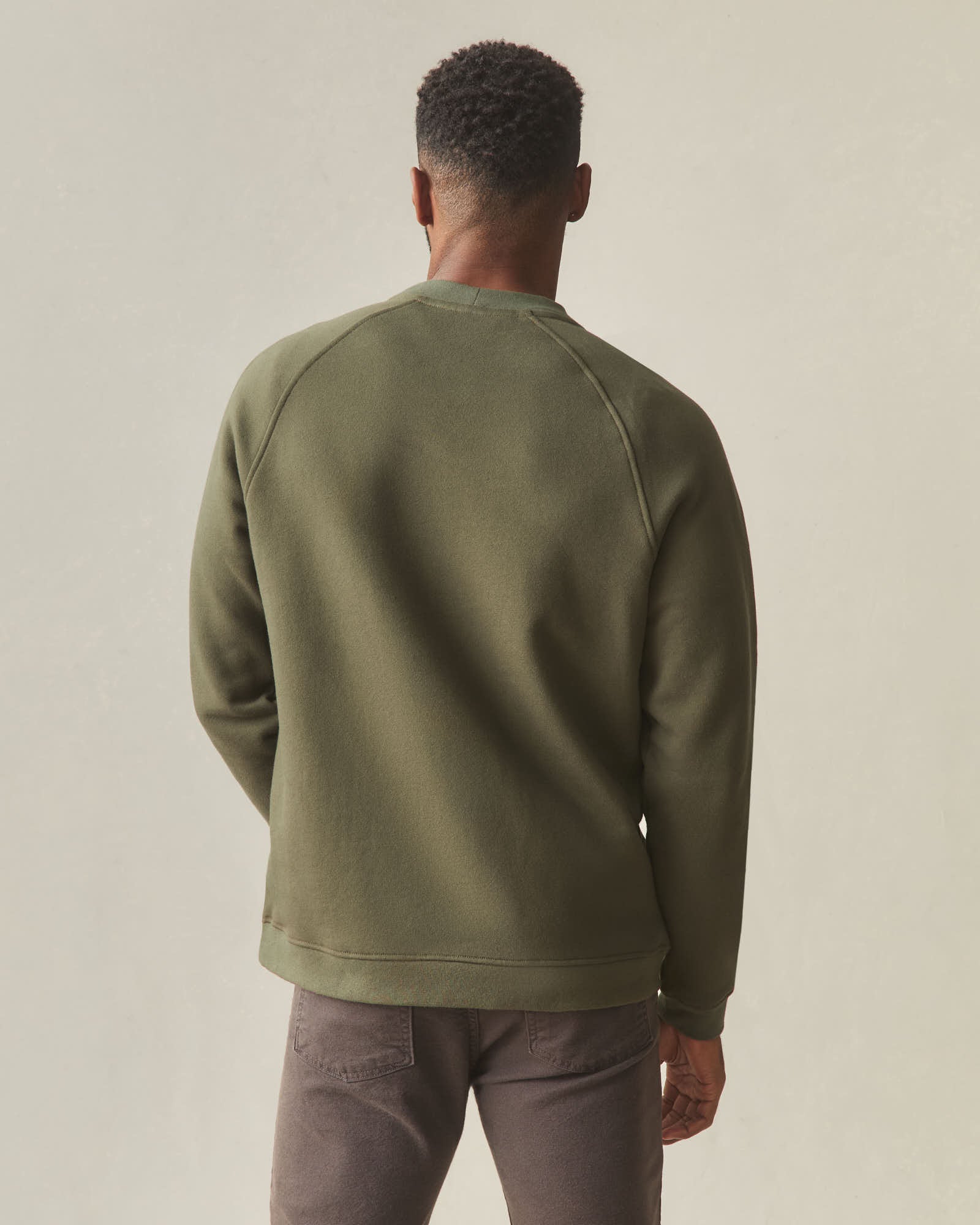 Men's Midweight Snap Henley - Deep Olive