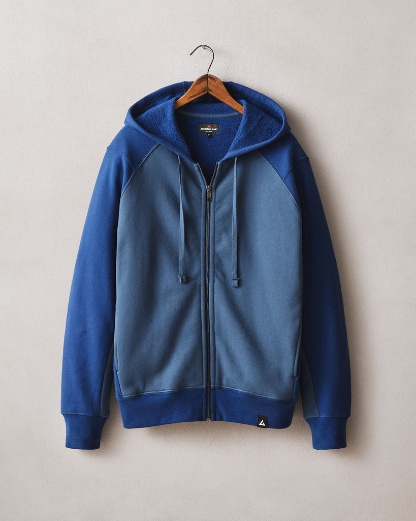 Men’s Raglan Colorblock Midweight Full Zip