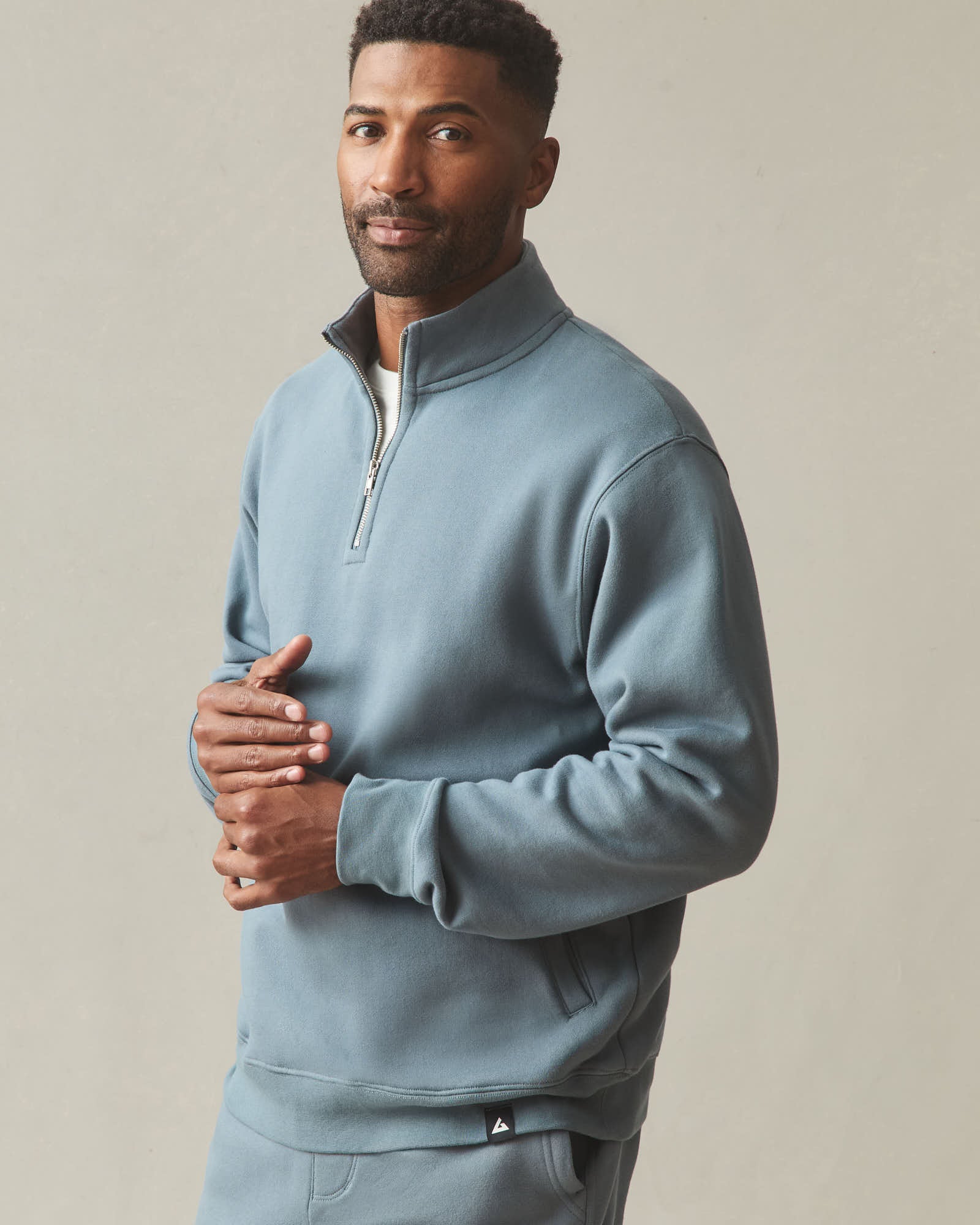 【美品】BRIEFING MENS LONG SLEEVE HALF ZIP Superfine Lambswool Half-Zip Sweater - GANT