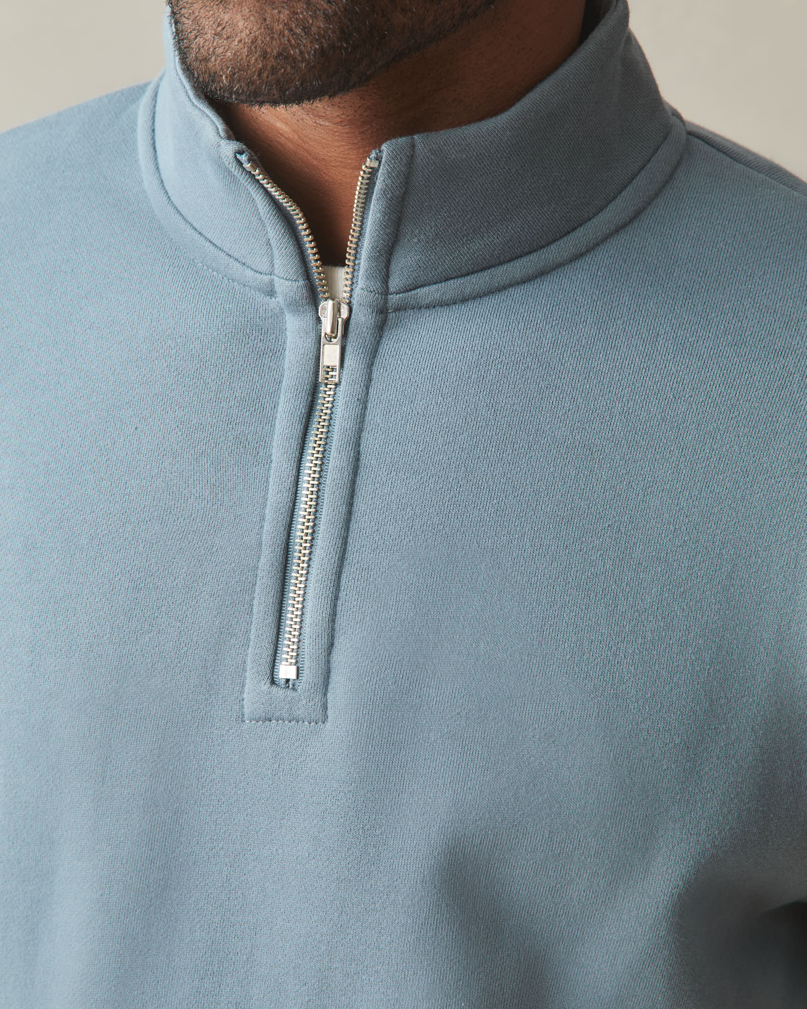 Men's Midweight Half Zip - Stormy Weather