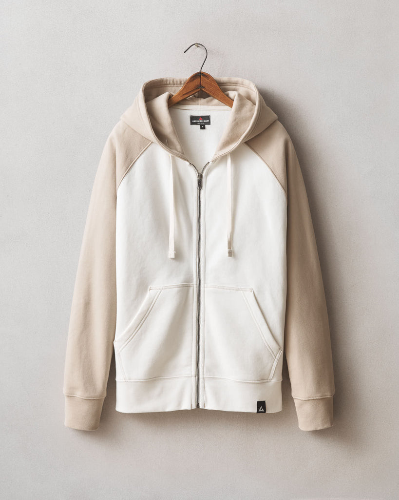 Men’s Raglan Colorblock Midweight Full Zip
