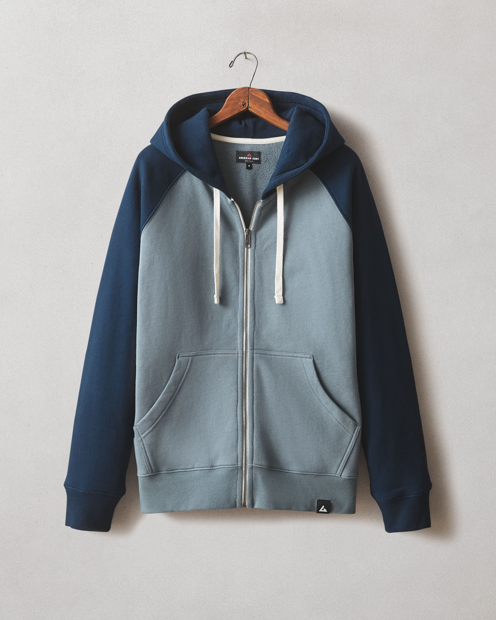 Verdusa Men’s Colorblock Zip-Up Hoodie – Long Sleeve, Ribbed Knit, Drawstring Hood, Casual Pullover
