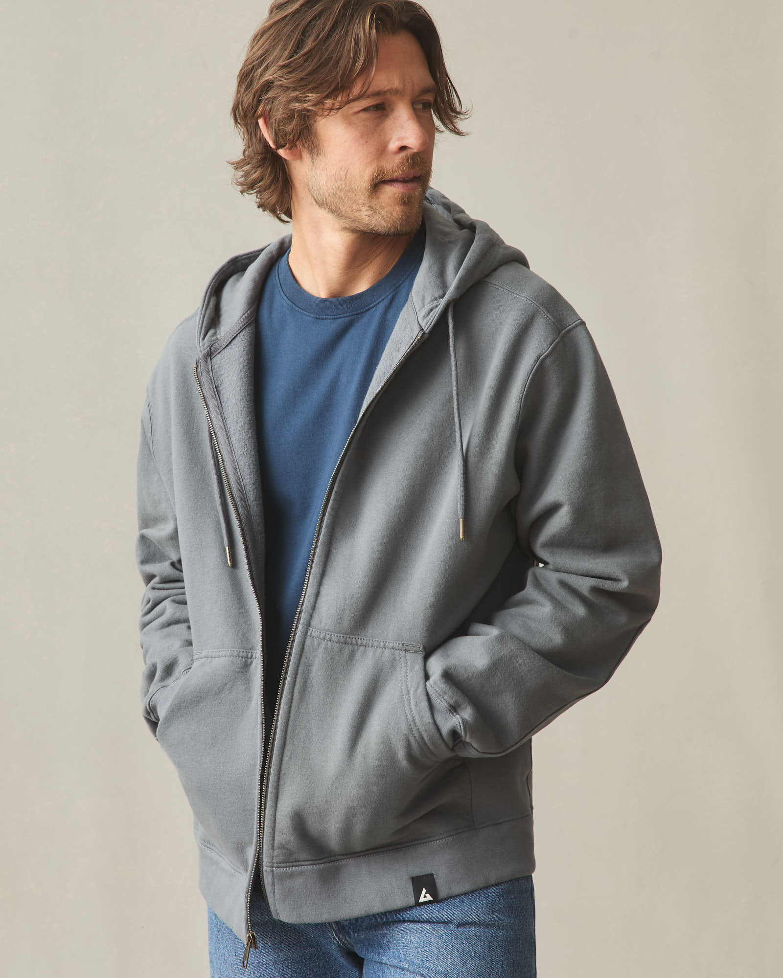 Men's Relaxed Classic Full Zip - Lava Smoke