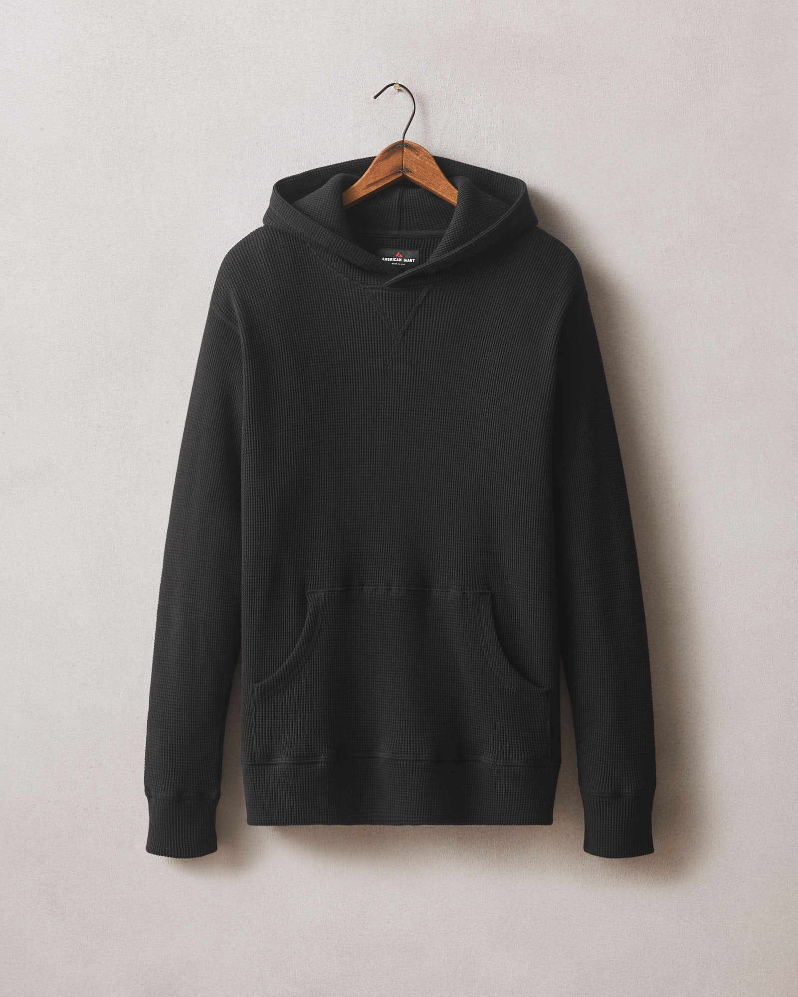 Men's Summit Waffle Pullover - Black