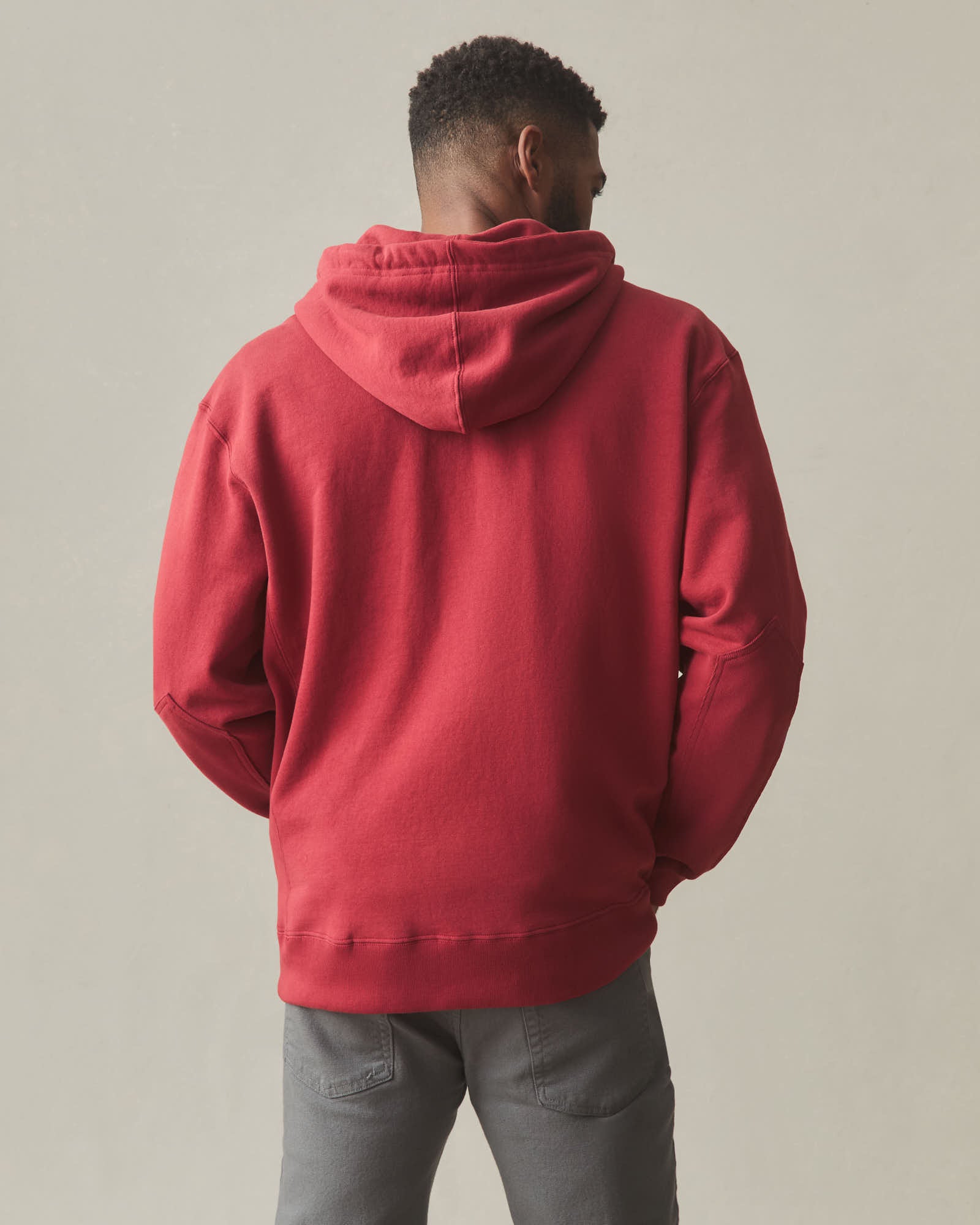 Men's Relaxed Classic Full Zip - Sundried Tomato