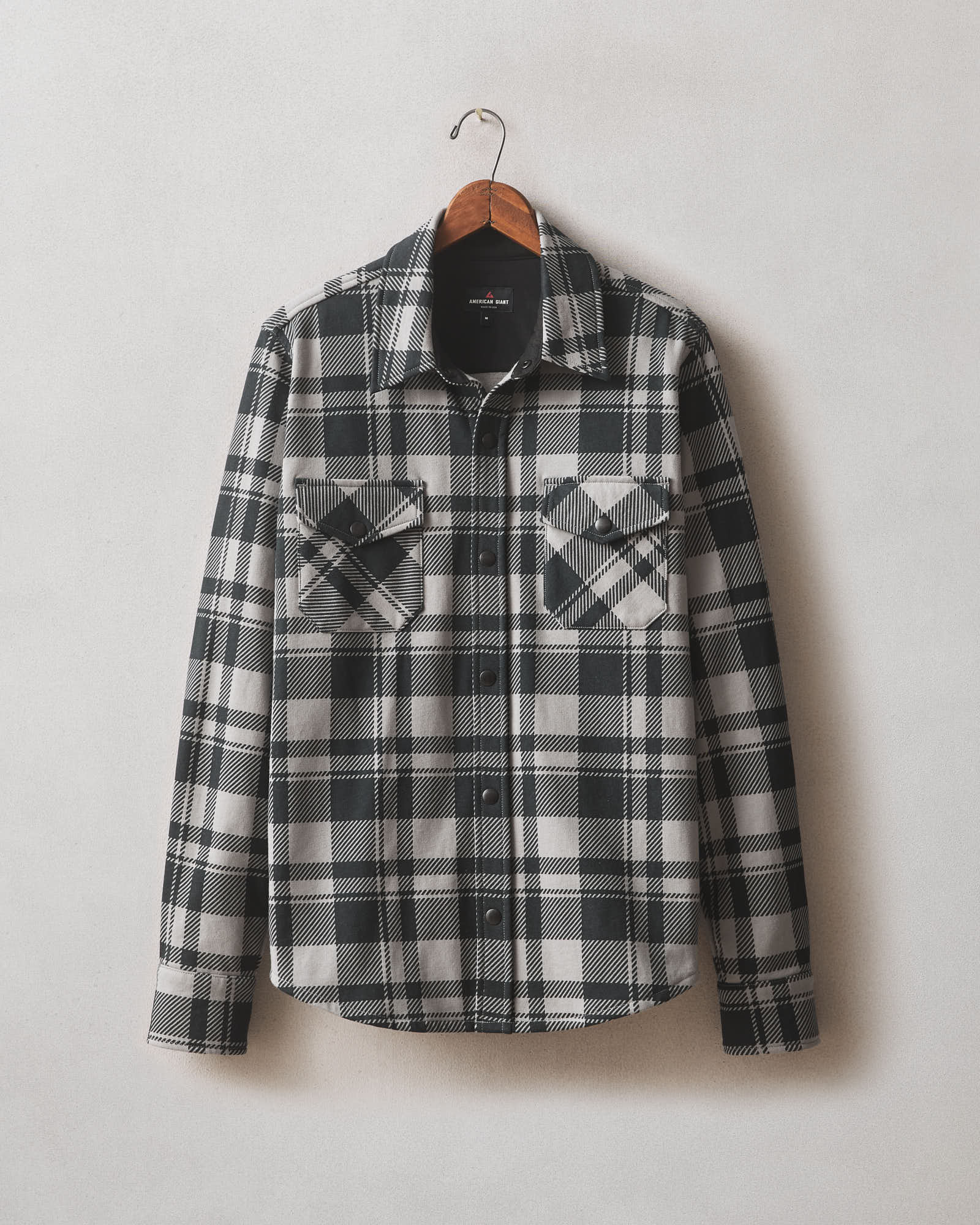 Unisex Redwood Fleece Overshirt - Silent Storm Plaid