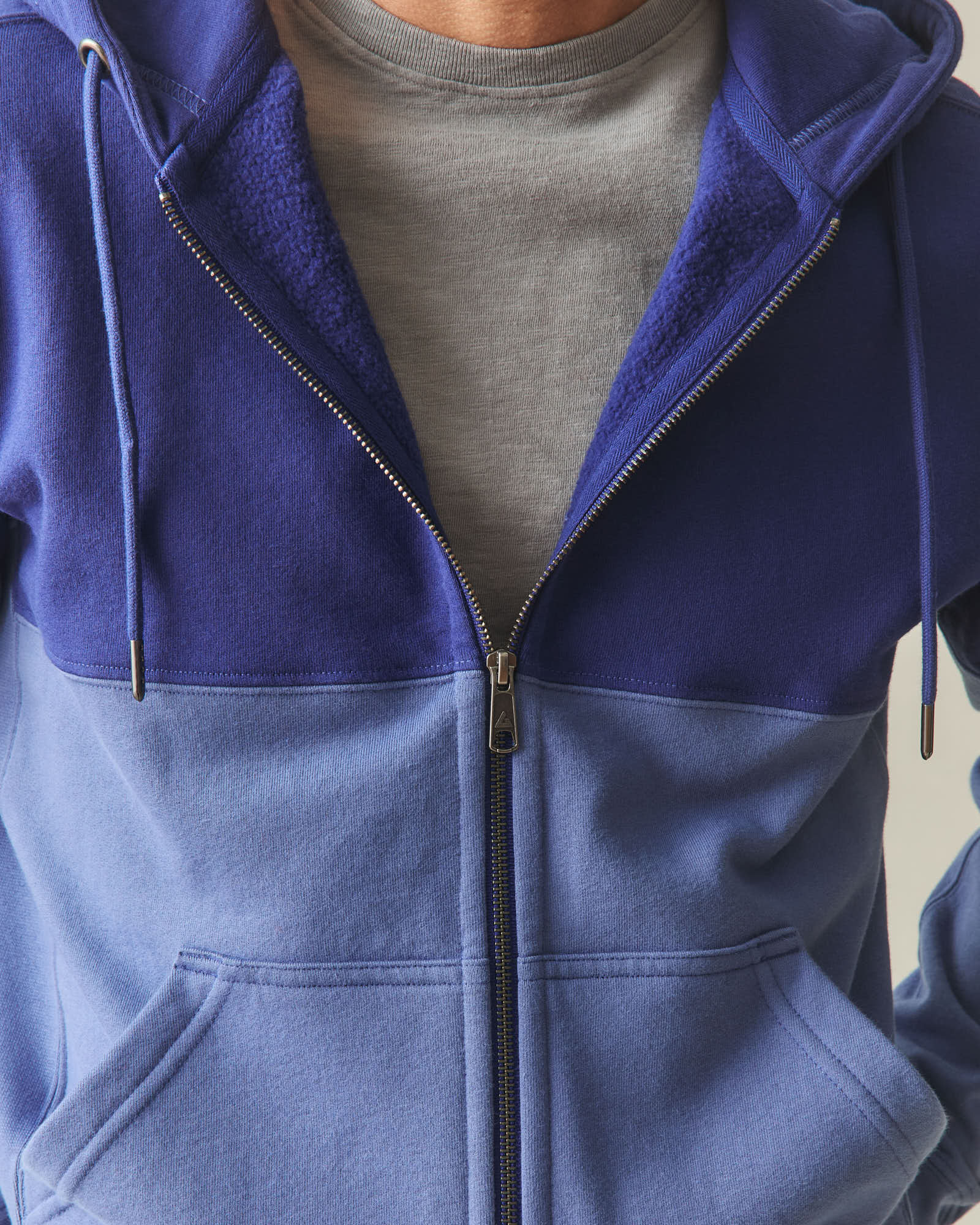 Men's Classic Full Zip Split Seam Vault - Blueprint Coastal Fjord