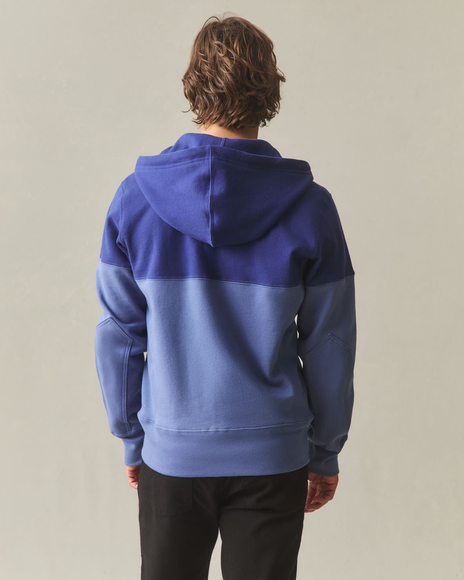 Men's Classic Full Zip Split Seam Vault - Blueprint Coastal Fjord