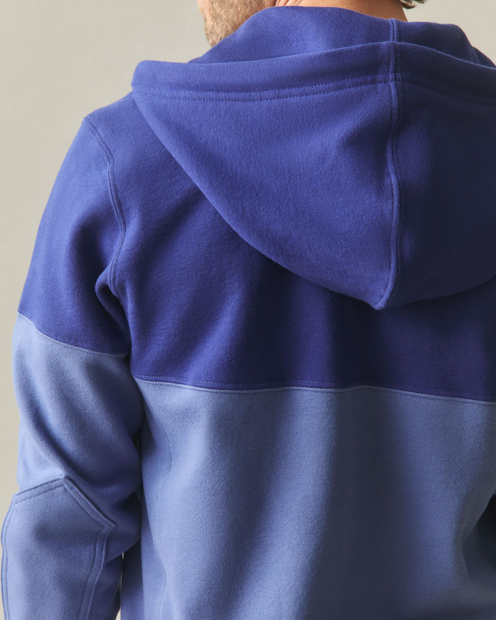 Men's Classic Full Zip Split Seam Vault - Blueprint Coastal Fjord