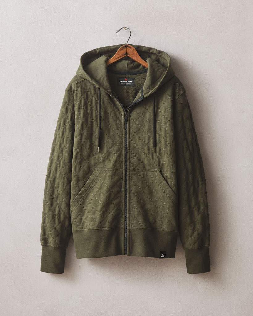 Men’s Diamond Stitch Classic Full Zip